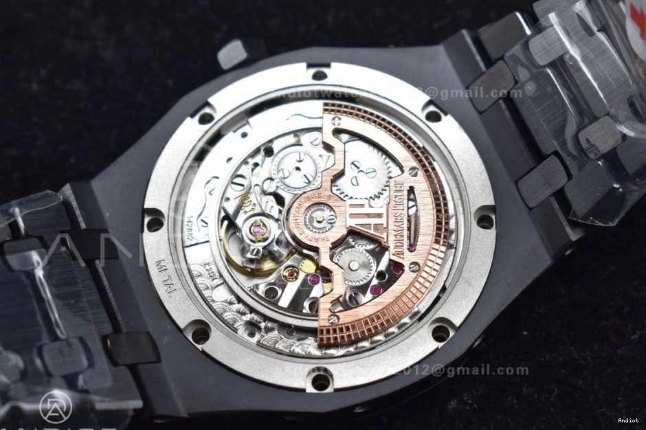 A5134 Ceramic Best APSF1:1 V2 Black Ceramic Oak Bracelet Perpetual Black on 41mm Royal Dial Calendar Edition 0312